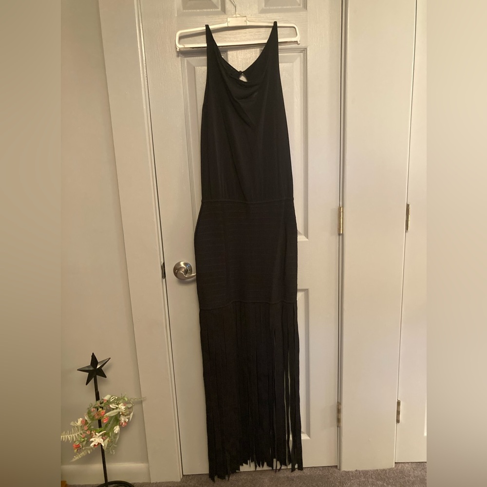 Herve Leger Paris Sleeveless and Backless Gown